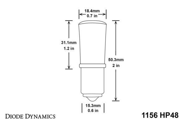 1156 HP48 Tail Light LED Bulbs