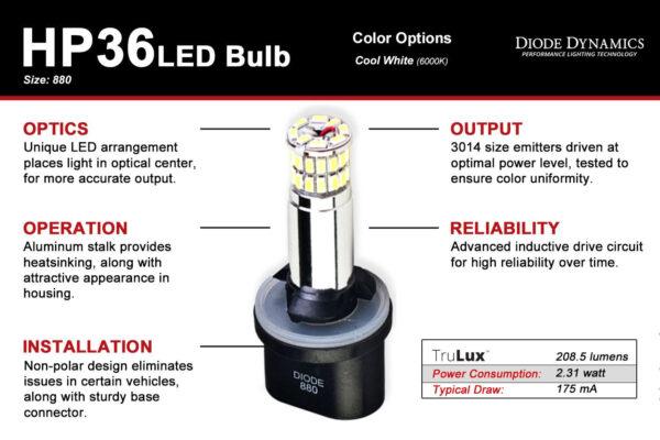 880 HP36 LED Bulbs