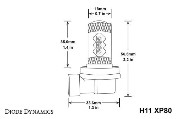 H11 XP80 LED Bulbs