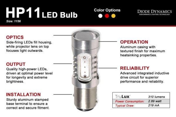 1156 HP11 Backup LED Bulbs