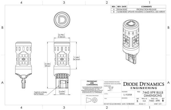 7440/7443 XPR Backup LED Bulbs