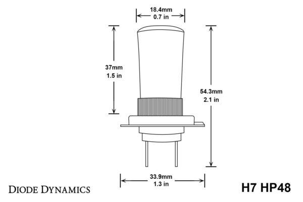 H7 HP48 LED Bulbs