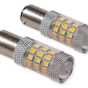 1157 HP24 Switchback Dual-Color Turn Signal LED Bulbs